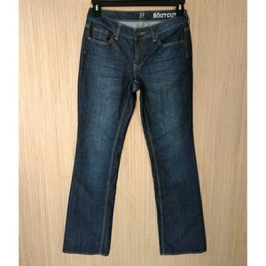 NY&C dark low rise curvy boot jeans size 4 average